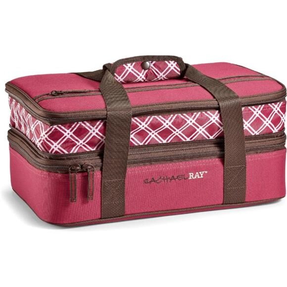 Expandable Insulated Casserole Carrier: Thermal Tote for Hot or Cold Food - Picture 1 of 7